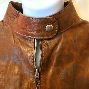 Quality Columbian made Real Leather Fitted Jacket NWOT